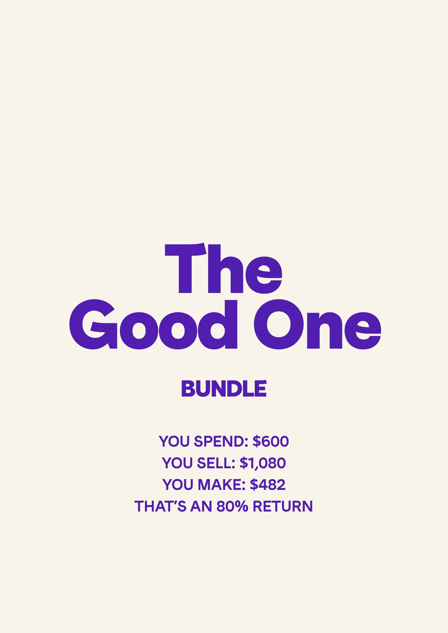 Bundle - The Good One.