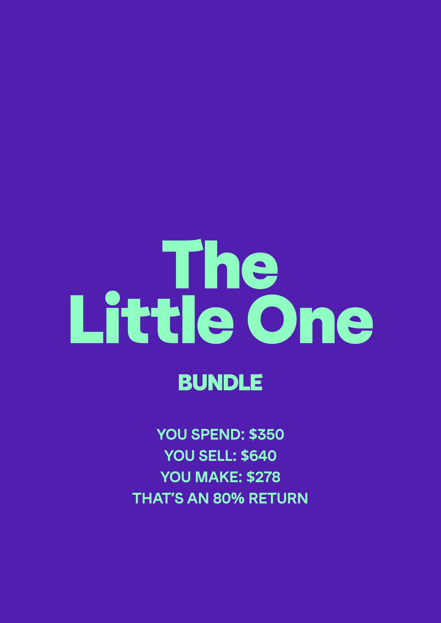 Bundle - The Little One.